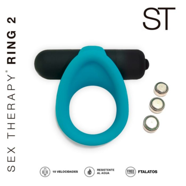 Anillo con vibro Ring 2 Blue Sex Therapy